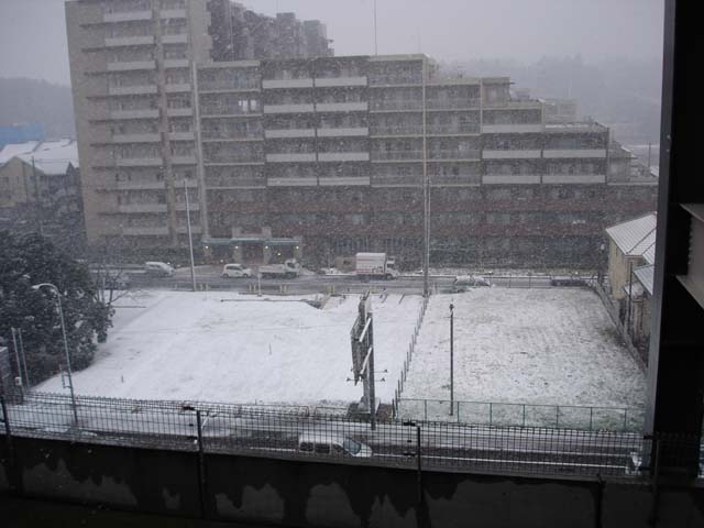 今シーズン初雪