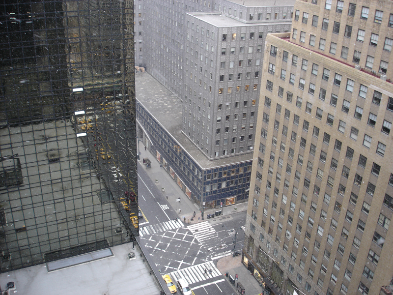 雪降るニューヨーク