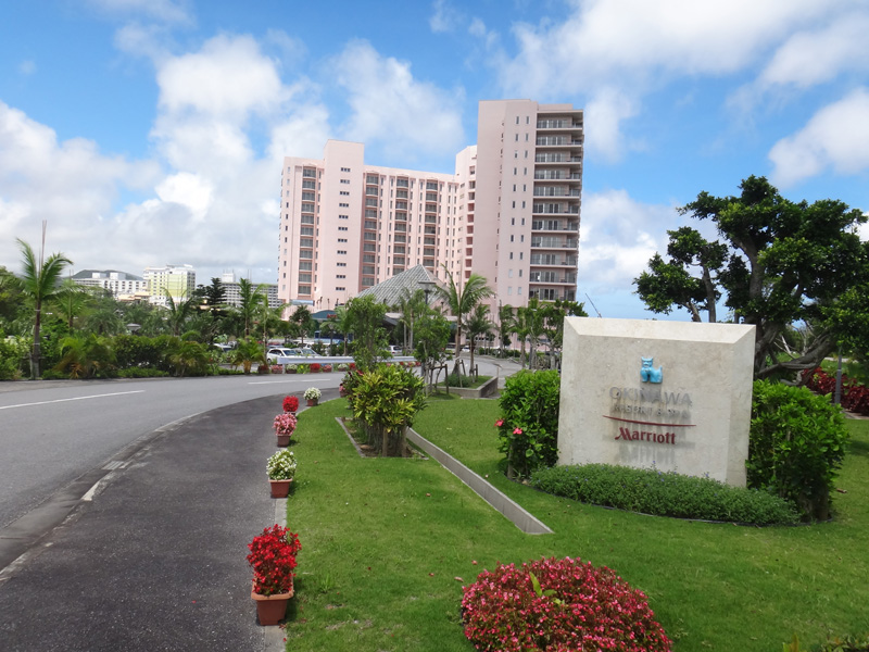 ホテルが見えてきた