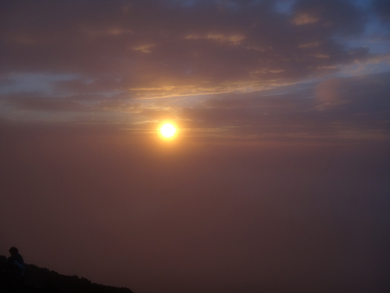 富士山からの日の出