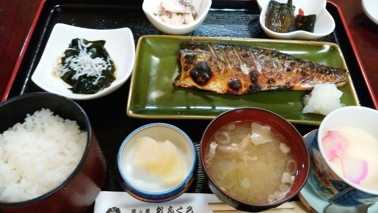 焼き塩サバ定食
